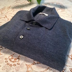 Gran Sasso Wool, Cashmere, Silk 3-Button Polo